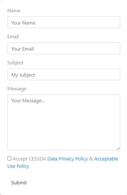 Send feedback form